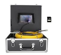 Caméra d'égout Caméra d'égout, caméra vidéo d'inspection des tuyaux avec compteur de, 17 mm 8 Go SD Carte DVR Écouteur vidange Pipeline Endoscope industriel 7inch Monitor(20m)