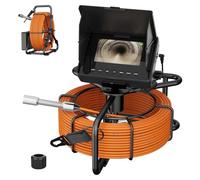 Caméra D'égout,Camera Endoscopique, Endoscope Canalisation,Endoscope Écran IPS 4,3 Pouces, Câble Semi-Rigide 10/20/30 M, Idéal Camera Canalisation, Pour Canalisation, Voiture, Tuyau, (Size:10 M/33 FT)