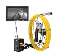 Caméra d'égout Caméra vidéo d'inspection de tuyau d'égout 20 / 50m avec clavier 17mm 8 Go Carte DVR IP68 Surveillance l'endoscope industrielle pipeline 7 "(40 m)