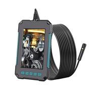 Caméra d'égout, Endoscope P40 Dual Lens HD1080P 4.3 Écran de pouce 9 LED Lumières IP68 Industriel imperméable 8mm 5,5mm Double caméra avec 3 2G TF Carte(2m,5.5MM Dual Rigid)
