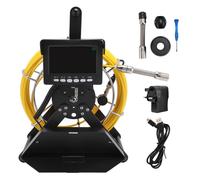Caméra d'égout industrielle avec écran LCD de 4,3 pouces, enregistrement DVR, caméra serpent de pipeline, caméra d'inspection de canalisations, 100 à 240 V, 20 m, prise britannique