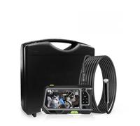 Caméra d'égout, NTS500 5. 5 mm double et trois Endoscope objectif industriel 2 0MP Caméra d'inspection 5 pouces 128 0P LCD HD Endoscope imperméable à l'eau avec 6 LED(1m,7.6mm Single lens)