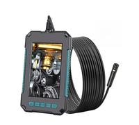 Caméra d'égout, P40 Industrial Endoscope Simple & Dual Lentille Caméra Borescope 108 0P HD 43 "IPS Écran IP68 Imperméable LED Lumières 2600mAh Batterie(5m,5.5MM Dual Rigid)