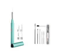 Caméra d'égout, Smart Visual Oreille Sticks Endoscope 200w Haute précision Earpick Mini caméra Otoscope Soins de santé WiFi Earpicoler Pour Canalisations(5.0mm Green)