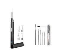 Caméra d'égout, Smart Visual Oreille Sticks Endoscope 200w Haute précision Earpick Mini caméra Otoscope Soins de santé WiFi Earpicoler Pour Canalisations(5.0mm Black)