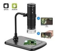 Caméra d'endoscope wifi 1080p de loupe de microscope numérique sans fil 1000x avec support de levage avec lumière 8 led G