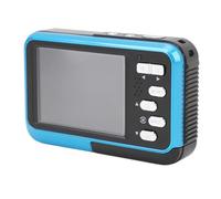 Caméra Derwater 4K 48MP Autofocus HD 4K, écran de Caméra 11 Pieds, Caméra Selfie d'eau ou Plongée en Apnée en Plein Air (Blue)