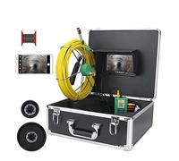 Caméra d'évacuation, 7 pouces WIFI Caméra d'égout sans fil 1 mm Endoscope de borescope avec LCD Surveillez la vidéo du système caméra d'endoscope industriel imperméable(F9117WF-20M)