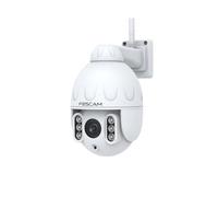 Caméra d'Extérieur IP SD4 - WiFI Dôme - Rotation PTZ, 4MP, Zoom Optique x4 - Rotation Horizontale 350°/Verticale 90° - Vision Nocturne 50m - IP66 - Compatible Alexa & Goggle Assistant - Blanc - Foscam
