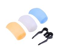 Camera Diffuser, 3 Color Flash Diffuser Cover with Bracket for DSLR Cameras