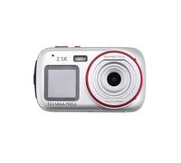 Câmera Digital com Zoom de 16x, Tela , HD 72 MP Função Tocador MP3, Automático para Crianças, Prata