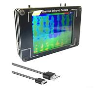 Caméra d'imagerie thermique LCD 3,2" pour capteur infrarouge avec mesure de -40 à 300 °C, résolution 320 x 240, champ de vision 55 ° x 35 °, alimentation USB-C pour la maison,