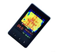 Caméra d'imagerie thermique portable avec écran LCD de 2,4", batterie 1000 mAh, plage de -40 à 300 °C, sortie de données USB pour PCB, inspection automobile et électrique, noir