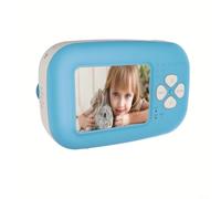 Caméra d'impression MP3 HD 2.0 pour Instax, capture des moments, impression de photos, lecture de musique, appareil de filtre à double objectif (bleu)