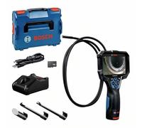 Caméra d'inspection Bosch Professional GIC 12V-5-27 C (Longueur du câble : 150 cm, Fonction Orientation AutoUp, Affichage Haute résolution : écran 5’’, 1280 x 720 px, Coffret L-boxx)