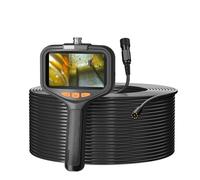 Caméra d'inspection, Caméra endoscopique industrielle 4.3 pouces 1080P HD, tenue dans la main, étanche, contrôle des égouts de voiture(Dual 8mm)