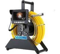 Caméra d'inspection de canalisation, écran 43 pouces, endoscope industriel, 30M, 17MM avec DVR