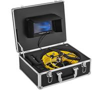 Caméra d'inspection de canalisation endoscopique 20M - Caméra d'inspection de canalisation IP68 - Système d'inspection endoscopique étanche - Caméra Snake 9" écran LCD - 12 LED vision nocturne avec ro