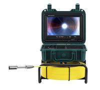 Caméra D'inspection De Canalisations DVR 9" 8 Go, Endoscope Industriel for D'égouts IP68, Câble 5 Mm Diamètre 10/20/30/40/50 M éTanche Et RéSistant à l'usure(50m,9in NO DVR)
