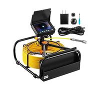 Caméra d'inspection de tuyaux avec DVR 16 Go Carte Micro SD Moniteur 4,3 pouces IP68 8500 mHA Batterie Drain d'égout Endoscope industriel 50 M Assurer la Stabilité