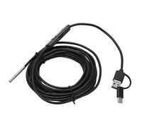 Caméra d'inspection, endoscope 3,9 mm IP67 étanche 6LED réglable pour l'industrie pour pipeline pour voiture pour téléphone portable(Fil dur, 10m)