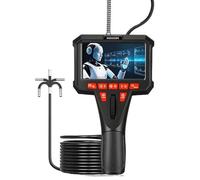 Caméra d'inspection endoscopique, endoscope IPS bidirectionnel à 360° de 11,4 cm, endoscope étanche IP67 avec sonde articulée de 6 mm, endoscope industriel portable pour mur, inspection du moteur