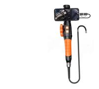 Caméra d'inspection endoscopique rotative à 360 degrés, objectif de 6,4 mm, caméra endoscopique articulée HD(6.4mm IOS Android)