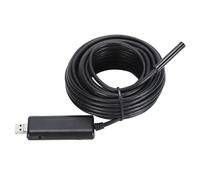 Caméra d'inspection filaire 720P HD IP67, 8mm lentille, 10m câble | Compatible avec smartphones et tablettes, visualisation en temps réel, 6 LEDs réglables, fonctions photo et vidéo