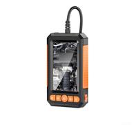 Caméra d'inspection industrielle avec écran, double objectif 1080p, étanche IP67, borescope portatif avec LED pour canalisation, eaux usées, entretien de voiture et espaces étroits, boîtier en métal