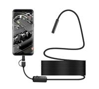 Caméra d'inspection téléphonique USB sans fil de 7 mm, ligne rigide, 1 m | Caméra d'inspection sans fil pour appareils mobiles, entretien industriel, réparation automobile pour divers