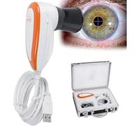 Caméra d'iridologie, analyseur d'iris USB 5,0 Mp, caméra d'iridologie avec logiciel anglais Pro Iris, objectif d'iris 30x, mise au point réglable, logiciel d'analyse d'iris multifonction