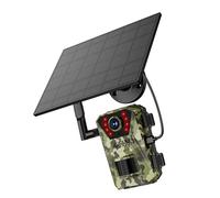 Caméra d'observation de la faune sauvage 720p, connexion 4G, vision nocturne, transducteur de mouvement, plan étanche, prête à charger solaire, installation rapide, boîtier ABS, caméra de chasse