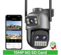 Caméra dôme - A1 - 12MP 10X zoom - Vision nocturne couleur 35m - Détection IA, audio 2 voies