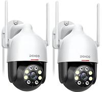 Caméra dôme de sécurité extérieure sans fil, résolution HD 3MP, détection de mouvement, 2pcs, prise UE, 4mm