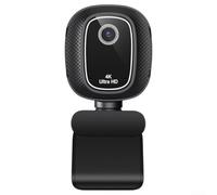 Caméra d'ordinateur 4K avec protection de la vie privée intégrée (4K) | Compatible avec Windows pour Mac et Linux, fonctionne sur Zoom Teams, idéal pour les réunions pédagogiques en streaming
