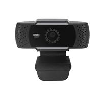 Caméra d'ordinateur, Microphone Full HD 1080P, Webcam stéréo USB avec Clip rotatif pour usage au bureau