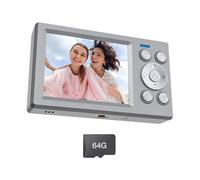 Caméra double écran 2,8 + 1,4 pouces 5000 W Pixel vidéo antichoc corps portable pour campus voyage caméra pour activité scolaire