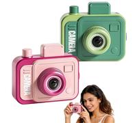 Camera Double Prank Water Gun, 2026 Prank Cameras Water Gun - for Forward & Reverse Shot, for Parties, Garden, Pool, Beach and Summer Fun (Pink+Green)