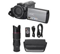 Caméra DV HDR AE8, Vidéo Numérique HDR 4K HD WiFi Caméscopes WiFi 3,0 Pouces Écran 16X Zoom Intelligent #1 Caméscope IPS avec Prise en Charge d'objectif élépho o Prise de Vue