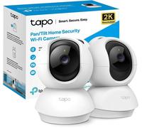 Tapo Caméra WiFi intérieure C210 – 2K 3MP, détection de personne, compatible Alexa/Google, Pack 2