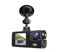 Caméra embarquée 3 objectifs 1080p avec grand angle de 170 °, triple caméra pour vue avant, cabine et arrière avec accéléromètre