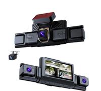 Caméra embarquée 4G LTE 2K 4 canaux, DVR panoramique de voiture à 360 degrés, caméra avant et arrière, télécommande 4G avec ADAS BSD, prise en charge du contrôle par application Wi-Fi, lecture de