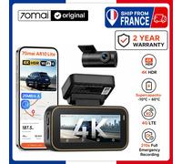 Caméra embarquée 70mai A810lite 4K HDR Vision Nocturne Supercapaciteur Commande Vocale Prise en Charge 4G LTE GPS Intégré Wi-Fi 6 DVR de Voiture 24H pour Stationnement