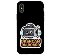 Caméra embarquée à Bord, Dessin animé, Conduite, sécurité, Voiture Coque pour iPhone X/XS