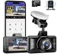 Caméra embarquée AZDOME M01 MAX 4K + 1080P, Double caméra avec Super Vision Nocturne