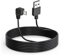 Caméra Embarquée Câble Pour Micro Dash Cam,3.5m L Coudé Micro-Adaptateur Cordon D'alimentation,Caméra Tableau Bord Cordon Chargeur Pour Caméra Miroir,Conduite Enregistreur,Voiture Dvr