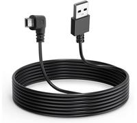 Caméra Embarquée Câble Pour Mini Dash Cam,3.5m L Coudé Mini-Adaptateur Cordon D'alimentation,Caméra Tableau Bord Cordon Chargeur Pour Caméra Miroir,Conduite Enregistreur,Voiture Dvr