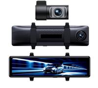 Caméra embarquée, cam 4K avec Écran Tactile 11.26 Pouces, 2 Pièces, Prise en Charge d'un Enregistrement Double Canal, Caméra Arrière 1080p, WiFi Intégré, Boîte Noire pour Voiture, pour Les Voitures