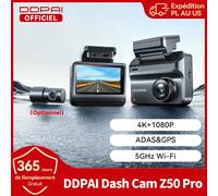 Caméra embarquée DDPAI Z50 Pro 4K, écran IPS 3 pouces, WiFi 5 GHz, GPS, ADAS, surveillance de stationnement 24h/24, caméra avant et arrière pour voiture
