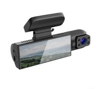 Caméra embarquée de voiture 3,16" avec enregistrement HD 1080p et grand angle de 170 degrés pour enregistreur de conduite à double objectif avec écran IPS
